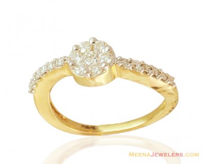 Fancy 18K Diamond Rind Gold ( Diamond Rings )