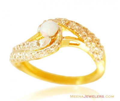22k Fancy Opal Ring ( Ladies Rings with Precious Stones )