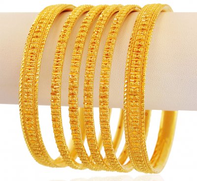 22K Gold Bangles (Set of 2) ( Set of Bangles )