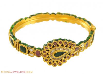 22k Gold Kundan Kada ( Antique Bangles )