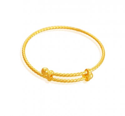 Adjustable 22K Baby Kada (1PC) ( Baby Bangles )