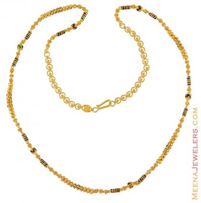 22k Meenakari Chain ( 22Kt Gold Fancy Chains )