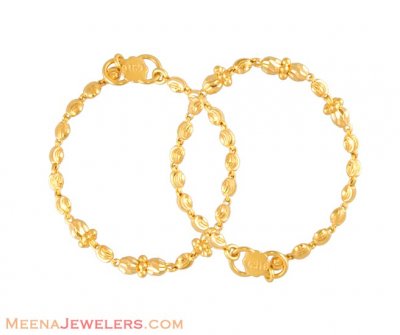 22Kt Gold Baby Bracelet ( 22Kt Baby Bracelets )