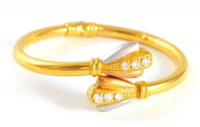 22k signity gold bangle ( Stone Bangles )