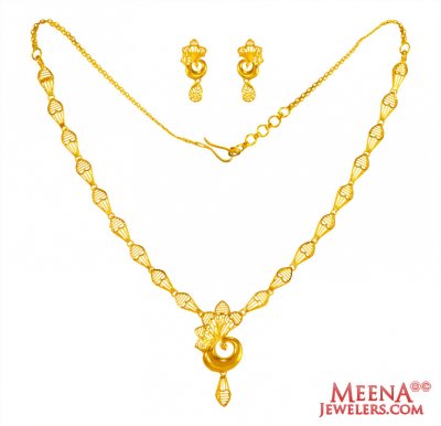 22 Karat Gold Necklace Set ( Light Sets )