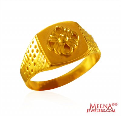 22kt Gold Classic Mens Ring ( Mens Gold Ring )