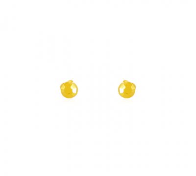 22K Gold Kids Earrings ( 22 Kt Gold Tops )