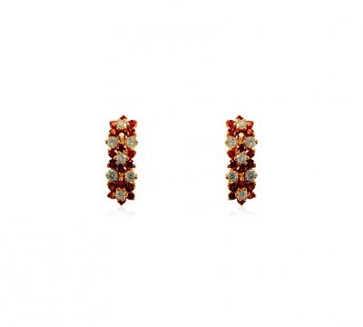 22K Gold Fancy Earrings ( Signity Earrings )