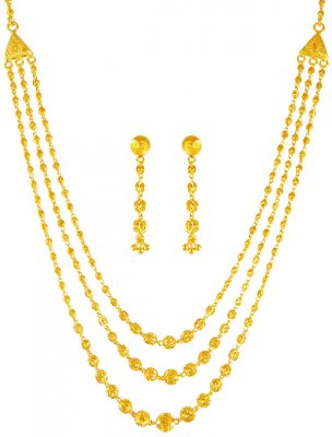 22kt Gold Layered Necklace Set ( Light Sets )