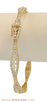 18k Gold Diamond Bangle ( Diamond Bangles )