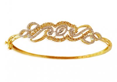 18Kt Gold Diamond Bracelet ( Diamond Bangles )