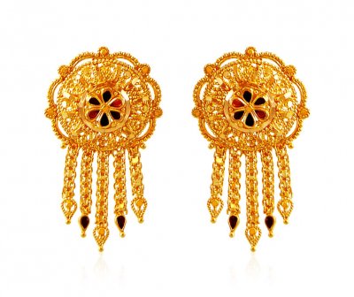 22K Filigree Meenakari Tops  ( 22 Kt Gold Tops )