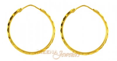 22Kt Gold Hoops ( Hoop Earrings )