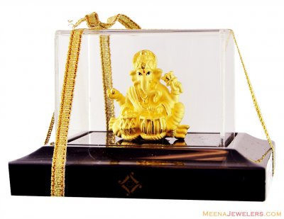 24 Karat Gold Lord Ganesh Murti  ( Ganesh, Laxmi, Krishna and other Gods )