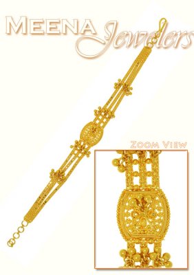 22Kt Gold Filigree Work Bracelet ( Ladies Bracelets )