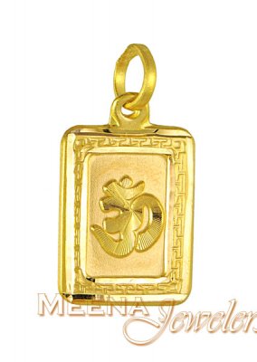 Gold Om Pendant ( Om Pendants )