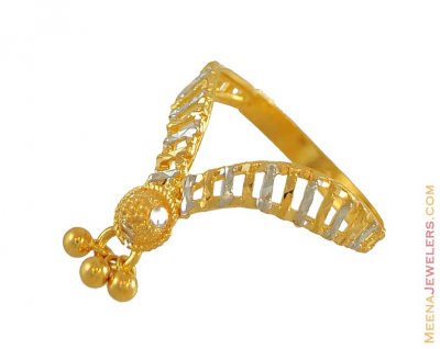 Gold Two Tone Ring ( Ladies Gold Ring )