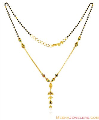 22k Designer Meenakari Mangalsutra ( MangalSutras )