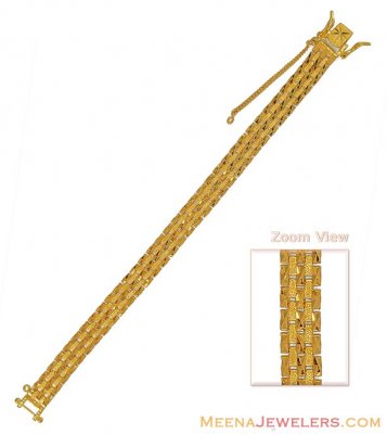 Solid Gold mens bracelet(22k) ( Men`s Bracelets )