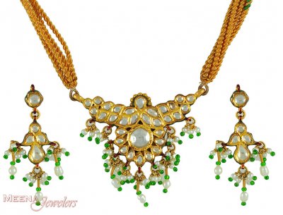 22K Kundan Pendant Set ( Fancy Pendant Set )