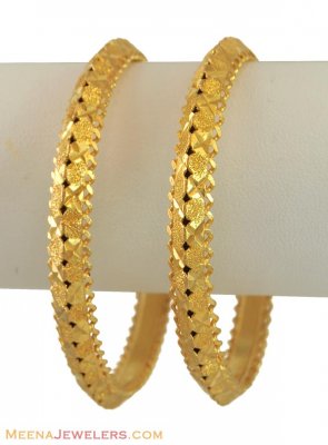 22k Yellow Gold Bangles (2 pcs) ( Gold Bangles )