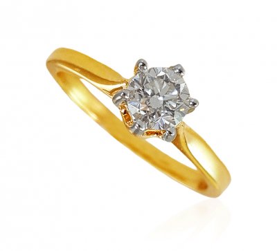 18K Yellow Gold Diamond Ring ( Diamond Rings )