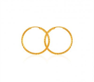 22k Gold Hoop Earrings ( Hoop Earrings )