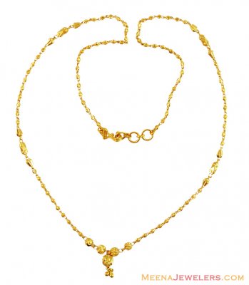 Fancy Gold Balls Chain 22k Gold  ( 22Kt Gold Fancy Chains )
