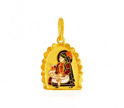 Gold Swami Narayan Pendant ( Ganesh, Laxmi and other God Pendants )