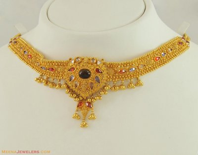 22k Choker Necklace   ( 22 Kt Gold Sets )