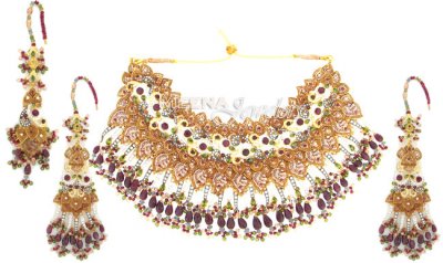 22 Kt Gold Bridal Set ( Bridal Necklace Sets )