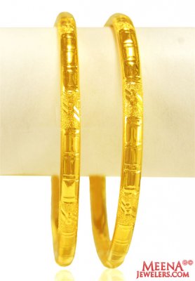 22KT Gold Bangles( 2pcs) ( Gold Bangles )