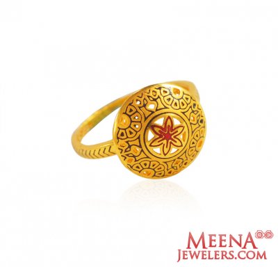 22k Gold Ring for Ladies ( Ladies Gold Ring )