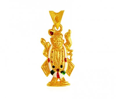 Lord Shrinathji Gold Pendant ( Ganesh, Laxmi and other God Pendants )
