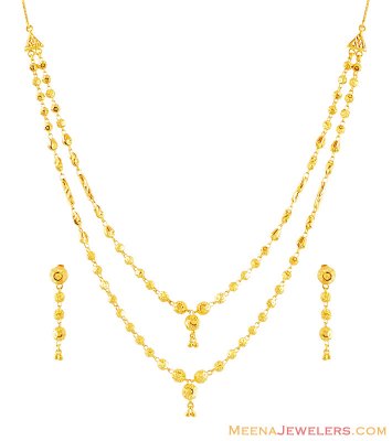 22k Layered Necklace Set ( Light Sets )