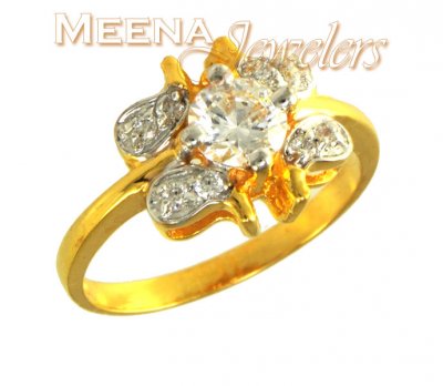 22Kt Gold Ladies Signity Ring ( Ladies Signity Rings )