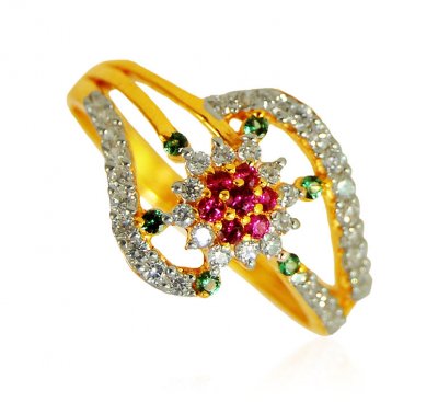 22 Karat CZ Ladies Ring ( Ladies Signity Rings )