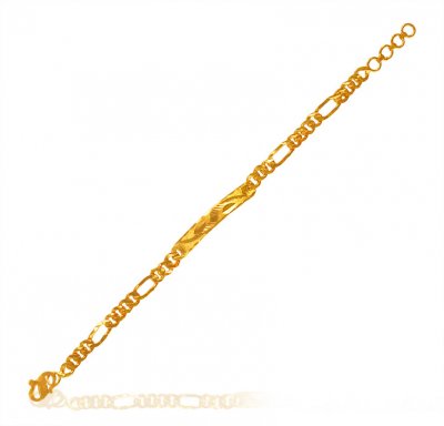 22 Karat Gold Kids ID Bracelet ( 22Kt Baby Bracelets )