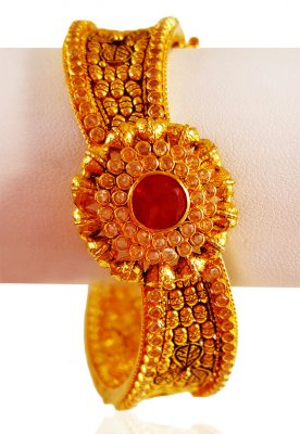 22kt Gold Antique Kada (1 pc) ( Kadas )