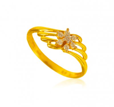 22 Kt Gold Signity Ring ( Ladies Signity Rings )