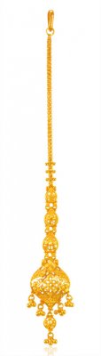 22Kt Gold Maang Tikka ( Gold Tikka )