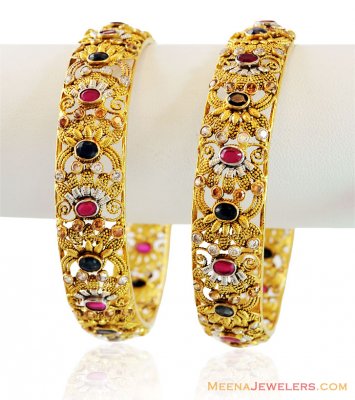 22K Beautiful Antique Finished Kada ( Antique Bangles )