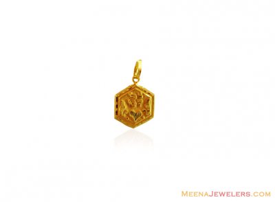 OM Gold Pendant (22 Karat) ( Om Pendants )