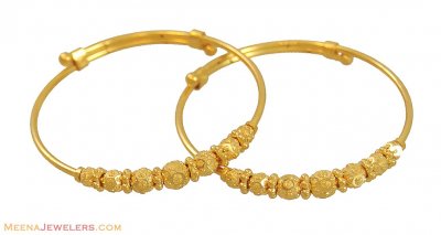 22k Yellow Gold Baby Bangles ( Baby Bangles )