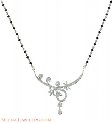 White Gold Diamond Mangalsutra ( Diamond MangalSutras )