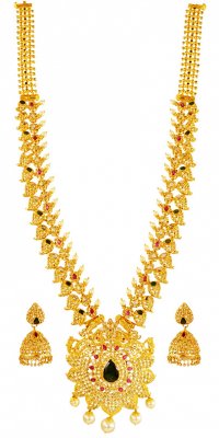 22k Uncut Diamond 5 in One Set ( Diamond Necklace Sets )