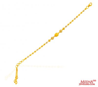 22Kt Gold TwoTone Bracelet  ( Ladies Bracelets )