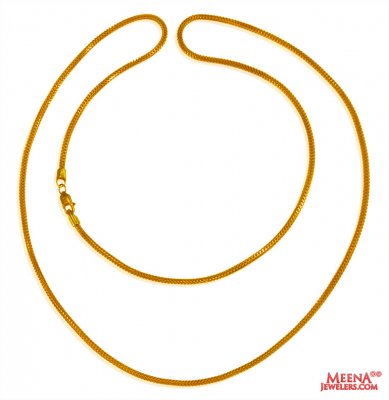 22 kt Gold Snake Chain (24 Inches) ( Plain Gold Chains )