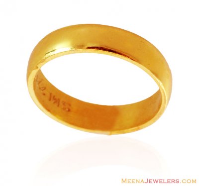 22K Gold Band (Unisex) ( Wedding Bands )