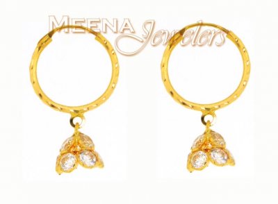 22Kt Gold Hoop Earrings ( Hoop Earrings )